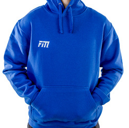 Bavlnená mikina s kapucňou - modrá