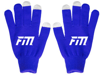 Zimné rukavice s dotykovou funkciou smartfónu - modré